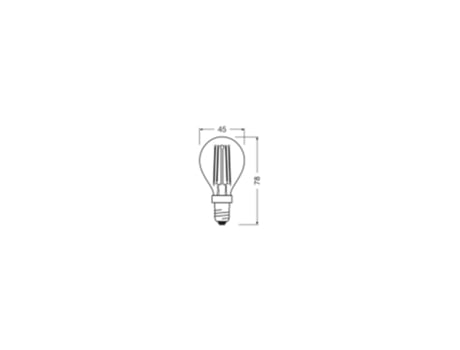 Osram P E14 Lâmpada Led Transparente 4W 470Lm 2700K/4000K Ip20 320 [Lv-4058075434745]