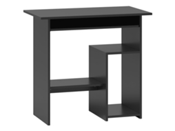 Mesa para computador com compartimentos abertos, 80x45x75 Cm, preta PAPRIKA