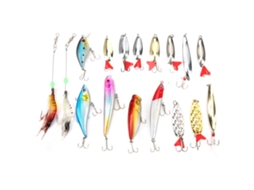 Fishing Tackle Set (bionic Lure Hard Bait Spoon) Artificial Bait Bionic Spoon 17 Pcs/box Hard Bait Spoon Fishing Tackle Set