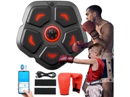 Máquina De Boxe Inteligente Com Música, Luvas De Boxe, Máquina De Socos Para Montagem Na Parede, Conexão Bluetooth, 9 Velocidades Aquaforge