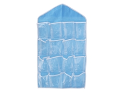 Organizador de Parede para Armário com 16 Bolsos Azul