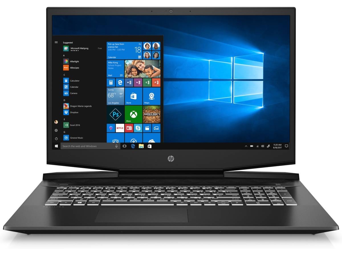 Portátil Gaming HP Pavilion 17-cd1006np (Intel Core i7-10750H