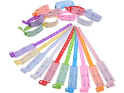 100 pulseiras de identificação médica ajustadas e gravadas para hospitais de adultos, para controle de admissão e