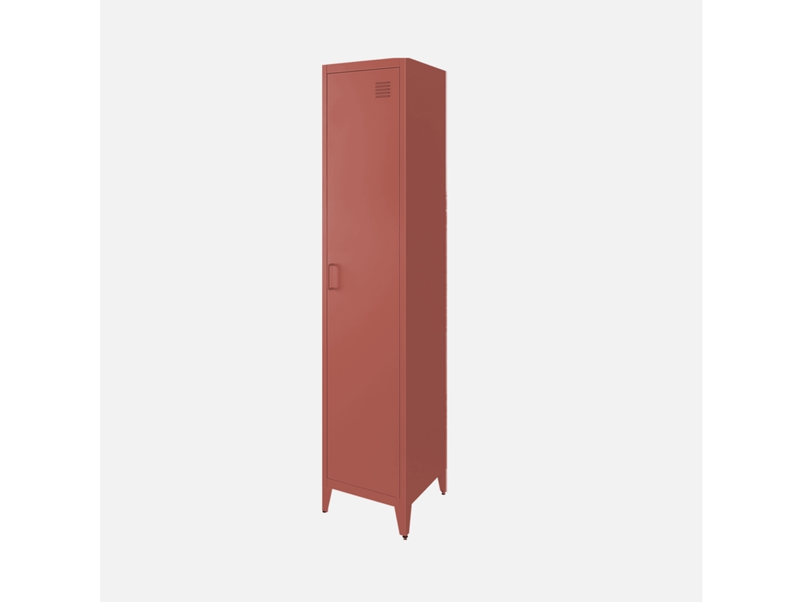 Roupeiro Industrial Em Metal Com 4 Espaços De Armazenamento, Terracota