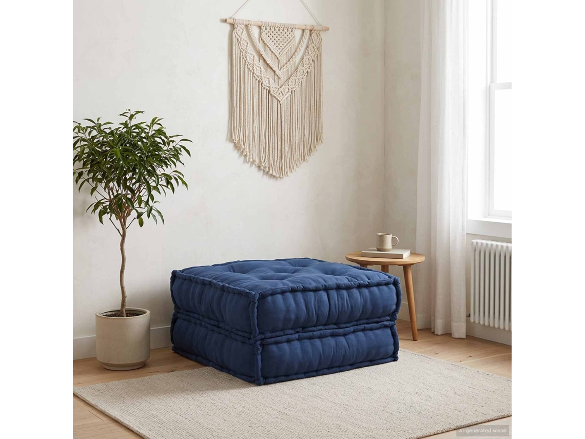 Vidaxl Unidade De Sofá Modular Tecido Índigo 70 X 70 X 36 Cm