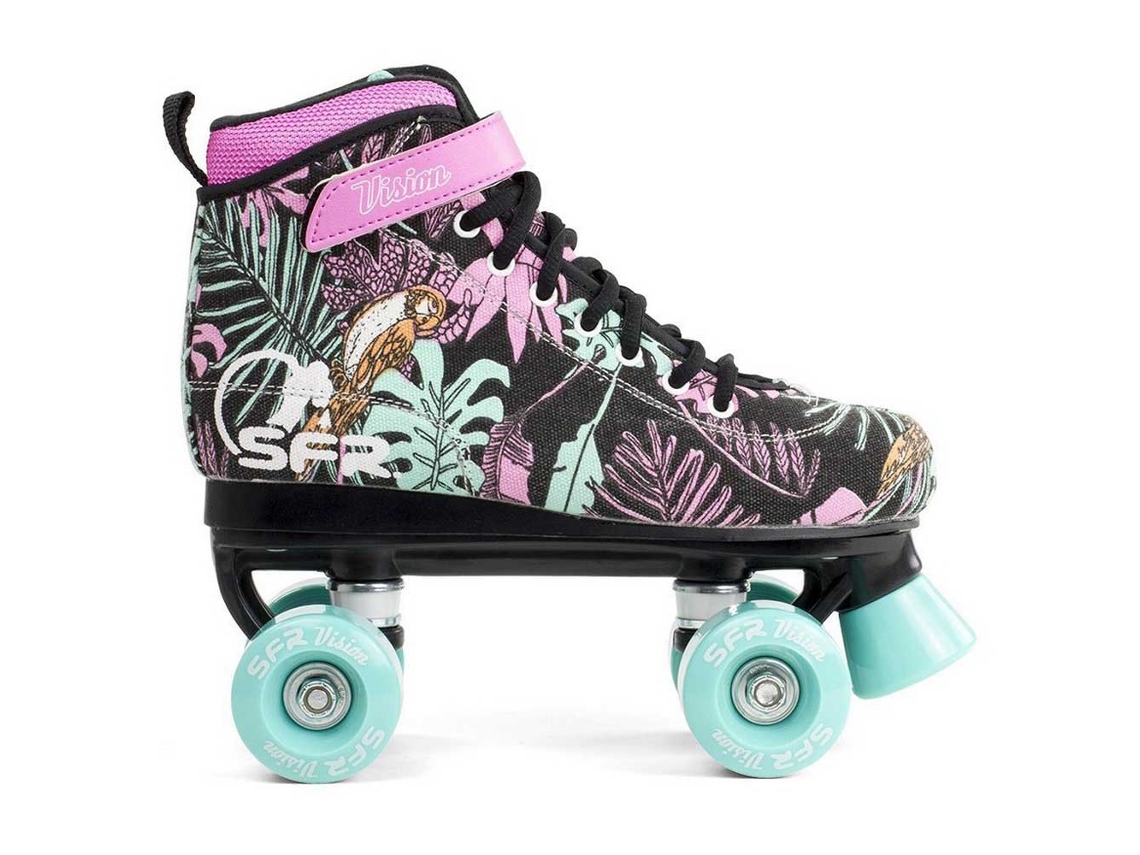 Patins 4 Rodas Vision Canvas Colorido Eu 34Sfr Skates