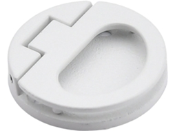 Puxador Embutido Fenteer Para Porta, Redondo, 44mm, Fácil Instalação, Versátil Para Gavetas, Tatames, Armários E Portas