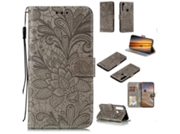 Capa De Couro Com Aba Horizontal E Estampa Floral Em Renda, Com Suporte, Compartimentos Para Cartões, Carteira E Porta-retratos Para Motorola Moto G P