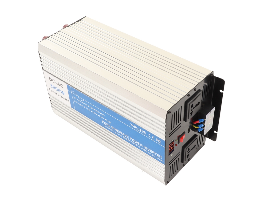 Laxiscreed Inversor De Onda Pura De 3000w Com Tomadas, Usb E Ventoinha De Arrefecimento