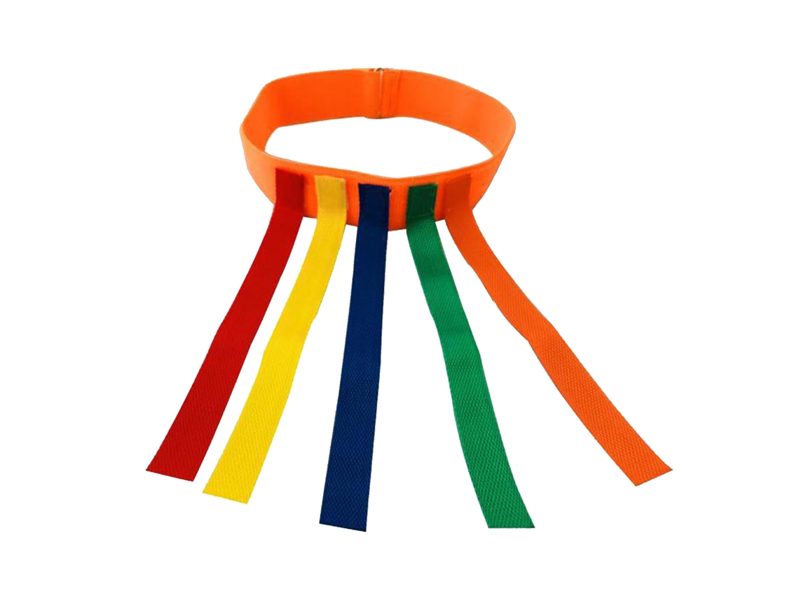 Cinto De Jogo De Pegar Rabo Esticável Colorido Equipamento Interativo Para Treinamento Adultos Crianças Laranja