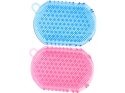Lurelia Kit De 2 Escovas Para Costas De Cuidado Corporal, Massagem Suave E Cor Rosa E Azul, Uso Diário Prático
