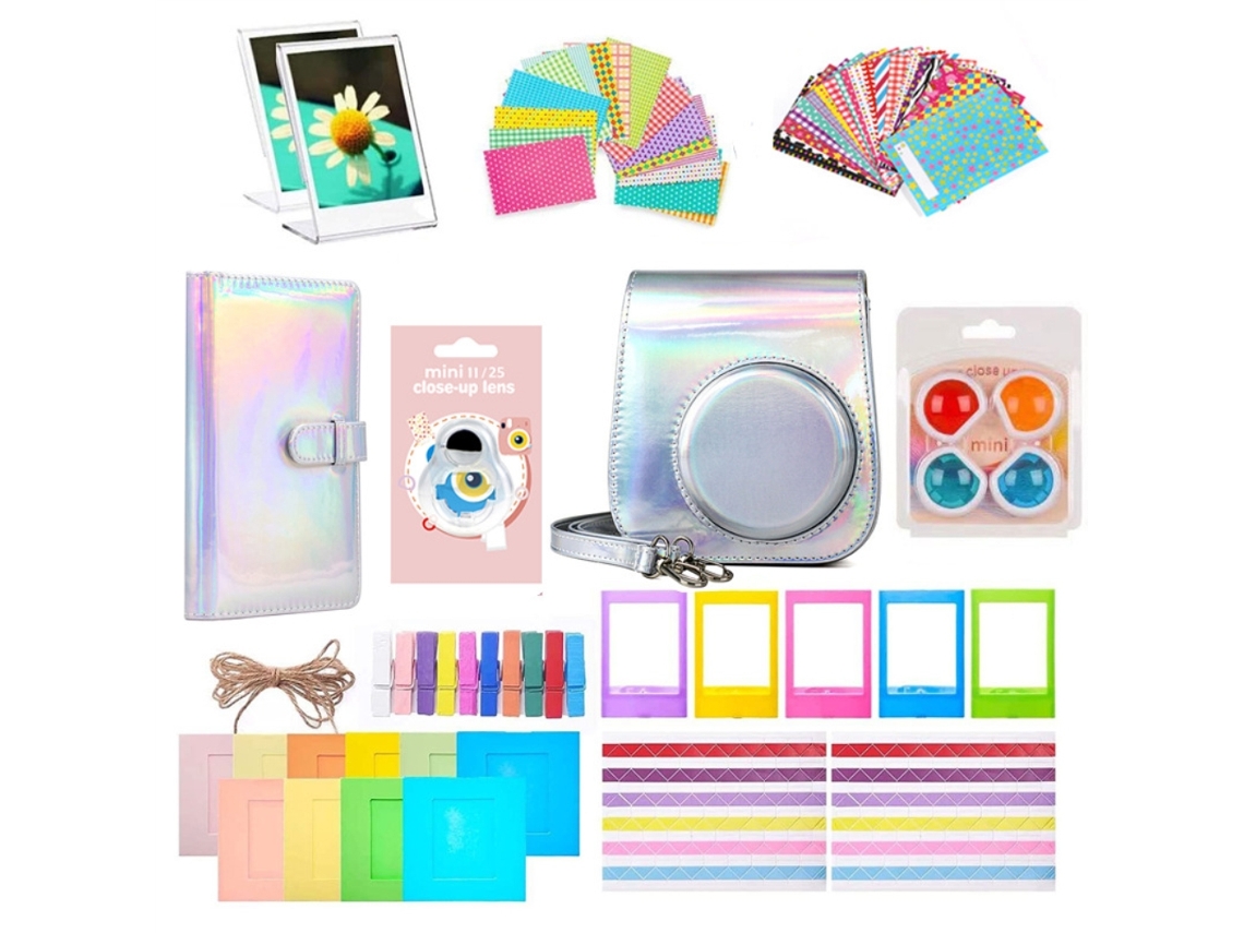 Accesorios De Cámara 12 Em 1, Bolsa Colorida Compatible Com Instax Mini 11 Para Coleccionar E Ver Fotos