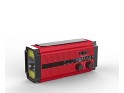 Rádio Solar, de Manivela Am/fm, Emergência Portátil com Bateria Recarregável 5000 Mah, Lanterna Le D 3 Modos GOKOCO