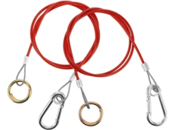 Cabo de Segurança Vermelho Para Reboque, 1 MX 3 Mm, Com Freio Elétrico, Acessório Para Construção.