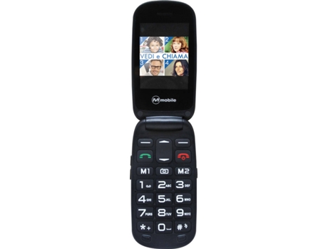 Telemóvel MEDIACOM M-MMFDUO1 (2.4'' - 2G - Preto, Vermelho)