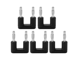 Yuru 5pcs Plugue Duplo Banana J.20004 Latão Galvanizado a Níquel 19mm 4mm para Equipamentos Eletrônicos