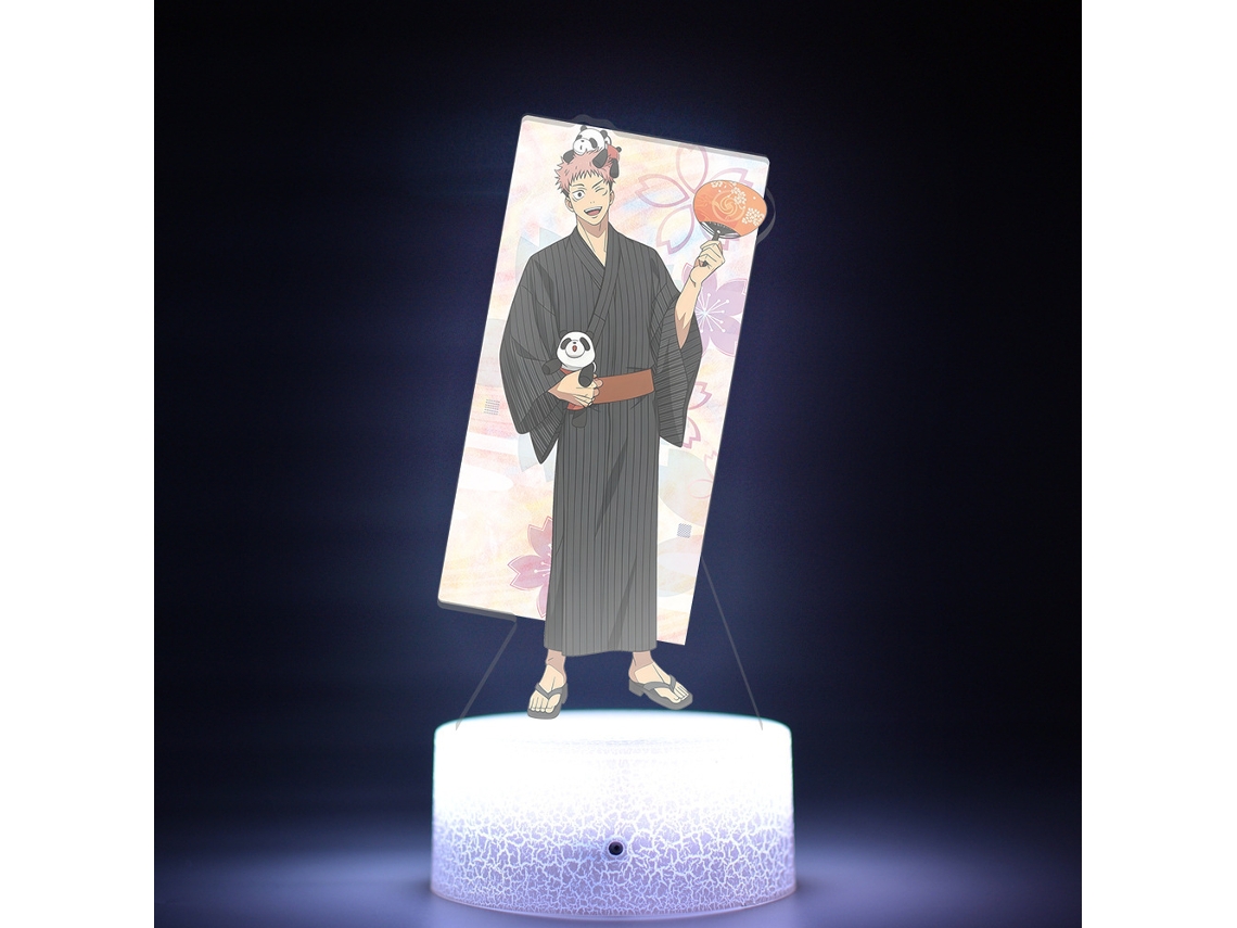 Luminária Noturna Led com Fundo de Quimono, Estilo Personagem de Desenho Animado, Lâmpada Decorativa BRILVIBERA