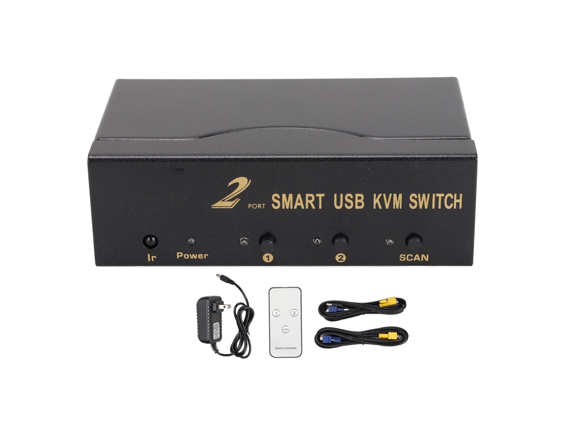 Switch Kvm Vga 2x1 4 Portas Usb LAXISCREED