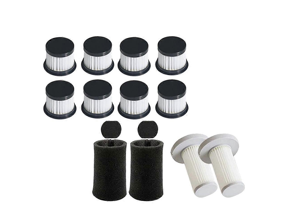10pcs Dust Mite Filters With 2set Handheld Vacuum Cleaner Hepa Filter Sponge Filter Kit,for Xiaomi Deerma Cm400 Dx700