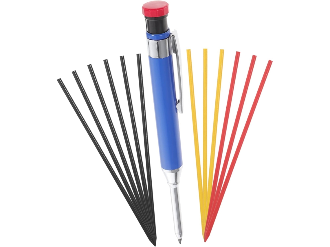 Lápis Mecânico De Carpinteiro De 2,8 Mm Com Refis Para Madeira