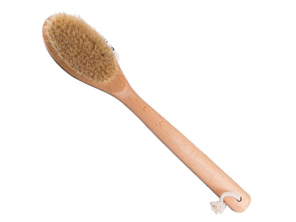 2026 escoba de Baño Corporal Con Cerdas Naturales Y Mango Largo de Madera Beech