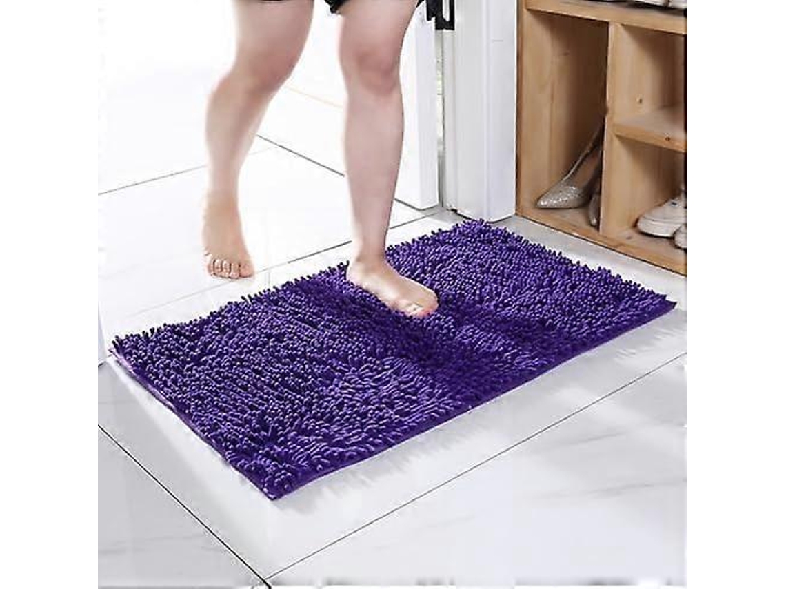 Tapete Antiderrapante De Microfibra Chenille Para Banheiro, Tapete Ryama Superabsorvente Para Chuveiro