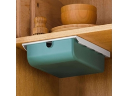 Cajón Oculto Adhesivo Debajo Do Escritório, Caixa De Armazenamento Para Escritório E Lar, Material Abs Durável