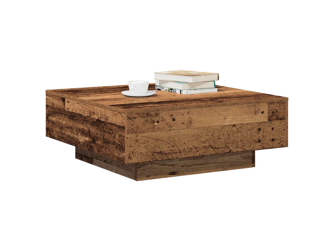 Mesa de centro Madeira Antiga 80 x 80 x 31 cm - Exclusiva da Maison