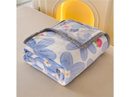 Manta de Flanela Lã com Estampa Floral Fansu Microfibra Macia e Quente para o Inverno Colcha Fofa Quarto Sofá