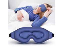 Máscara de Dormir 3d Tridimensional com Bloqueio de Luz, Respirável, Sem Pressão nos Olhos, Ideal para Estudantes e Adultos AQUAFORGE
