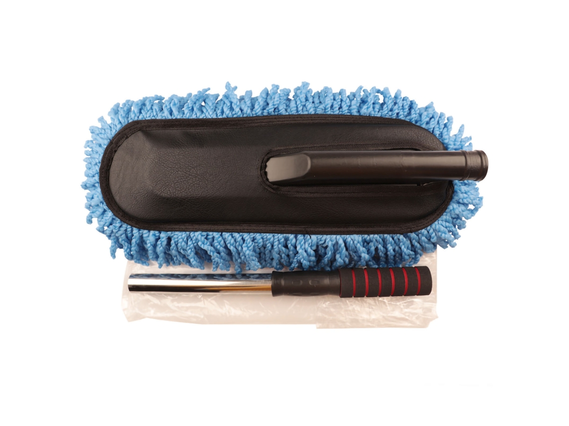Rebe-pincel De Limpeza De Carros De Microfibra Suave Sem Arranhões, Mop Retrátil Multiusos Para Manutenção Azul