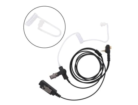 HURRISE Ducted Ptt Fone de Ouvido Walkie Talkie Air Tube Duct Headset Ptt Fone de Ouvido para Motorola Mth600 Mth650 Mth800