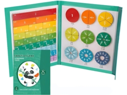 Peças Magnéticas Frações, Quebra-cabeça Educativo Círculos Fracionários, Materiais Para Aprendizagem