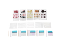 Puntas De Uñas Falsas Desmontables Reutilizables De Cobertura Completa Uñas Artificiales Press On