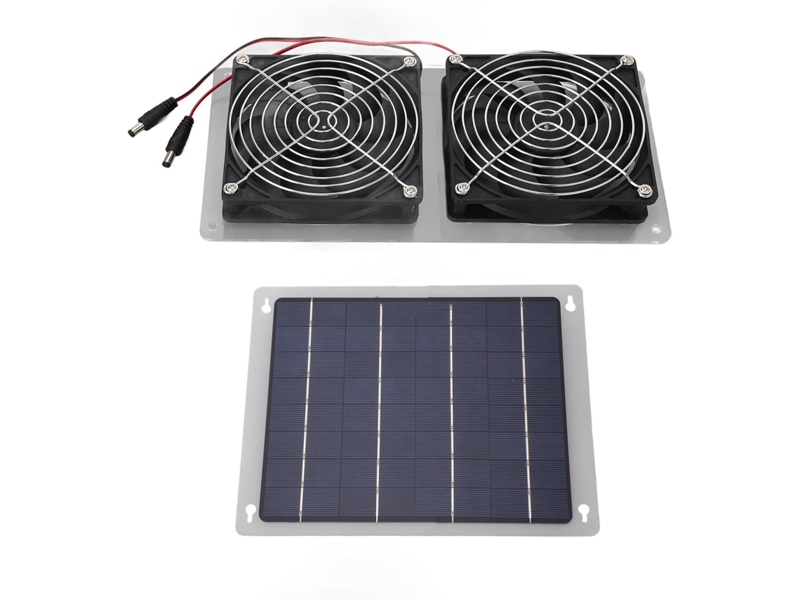 Kit de Ventilador Solar SFUSHOS 100w com suporte estável para painéis solares