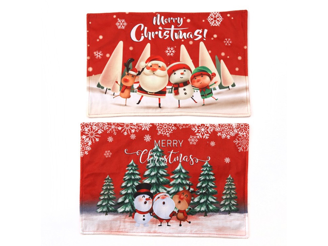 Toalhas De Mesa Natal Decorativas Resistentes Ao Calor