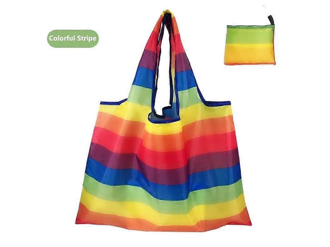 Bolsa Grande de Tecido Oxford Grosso, Ombro Grande, Ecológica, Reutilizável, Portátil, Feminina Dob Rável, Compras. GOKOCO