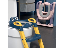 Assento De Wc Para Crianças Laxiscreed Com Escadote E Altura Ajustável, Ideal Para Treino À Potty