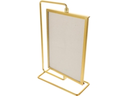 Porta Retratos Giratório Médio Metal Dourado Criativo Simples Decoração Suporte Fotos Estar Escritório GOKOCO