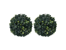 Vidaxl Bolas De Buxos Artificiais 2 Pcs 22 Cm