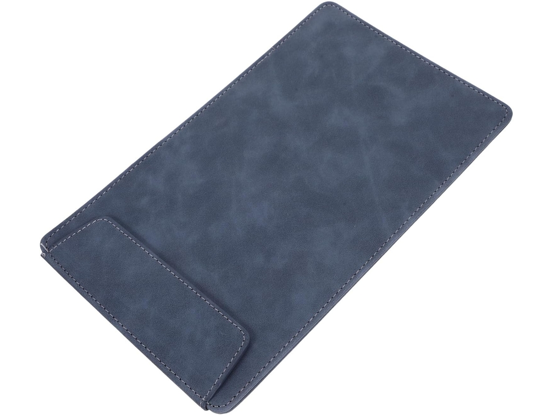 Bestonzon Prancheta De Couro A5 15x25 Cm Organizador de Documentos e Porta-Cartões Azul Jeans para Mesa