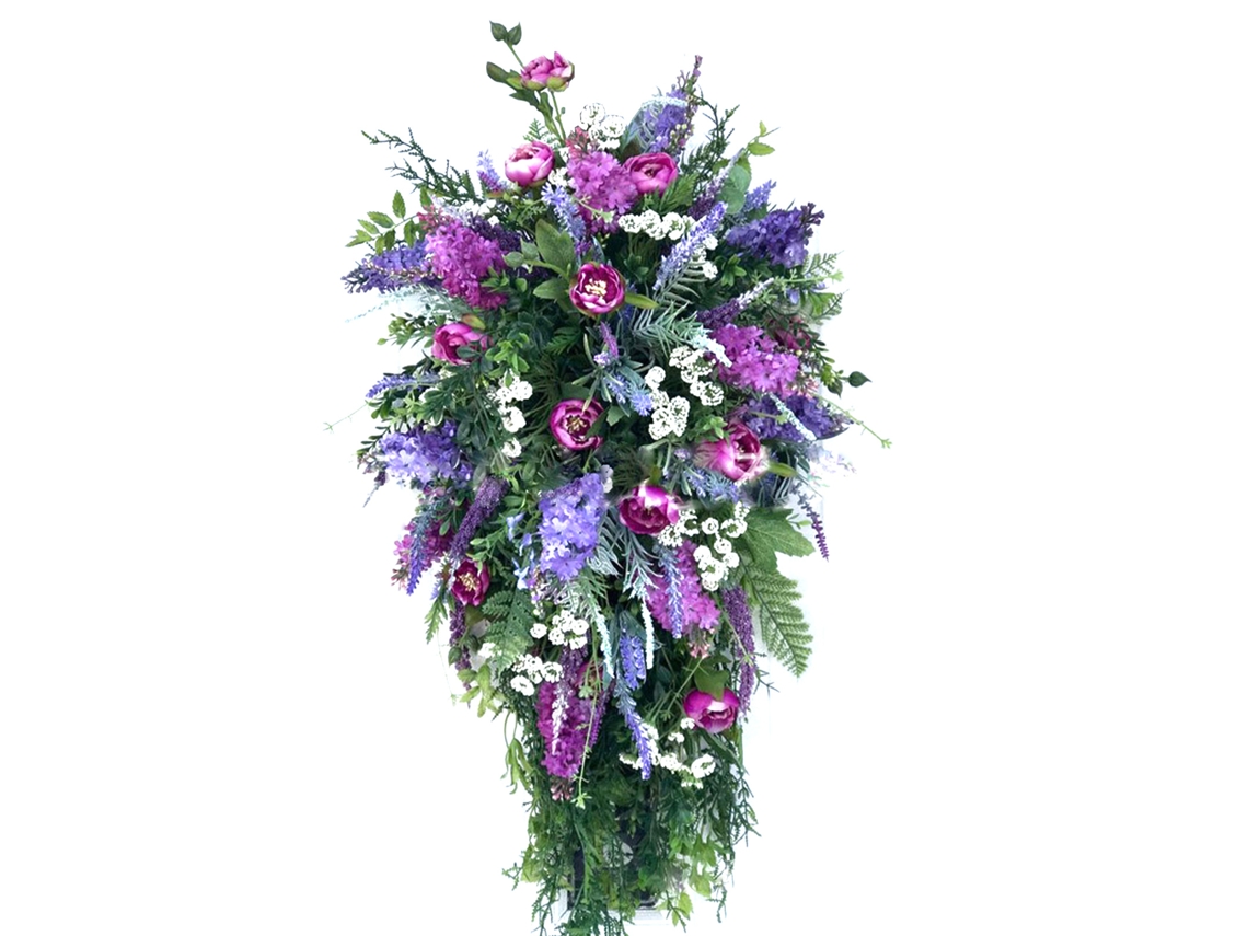 Arranjo Floral Artificial Laxiscreed Com Lilás, Jacintos E Hortênsias Para Primavera E Verão