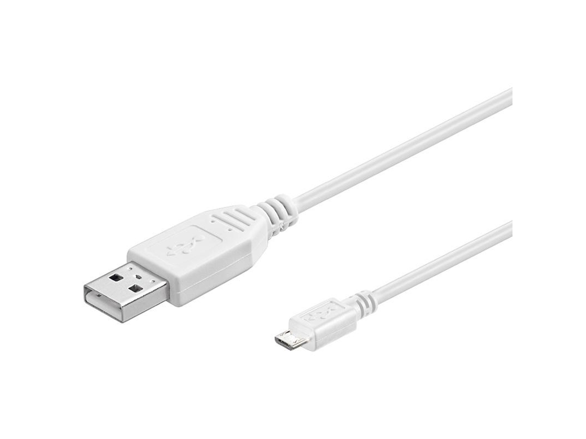 Goobay Usb 2.0 A/Micro-B 0.6M Cabo Usb 0.6 M Usb a Micro-Usb B Branco