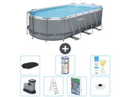 Bestway Piscina Bestway Power Steel Oval - 549x274x122 Cm - 8-peças S622