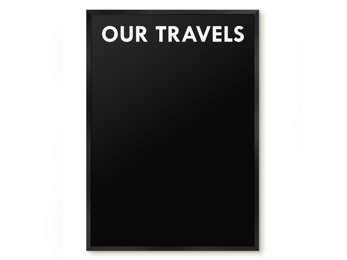 Magnetic Wall Board Our Travels For The Office Espelharte (50x70 Cm)