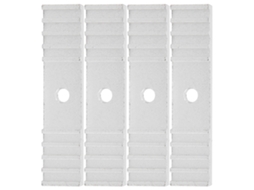 4 Peças Fixação Dentes Correia Temporal Alumínio Oxidado 15x70mm Acessório Impressora 3d
