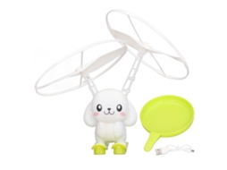 Mali brinquedo de Borbulhos Helicóptero com Luz Led Recarregável Usb Voador Automático Indutivo para Crianças e Adultos Coelho