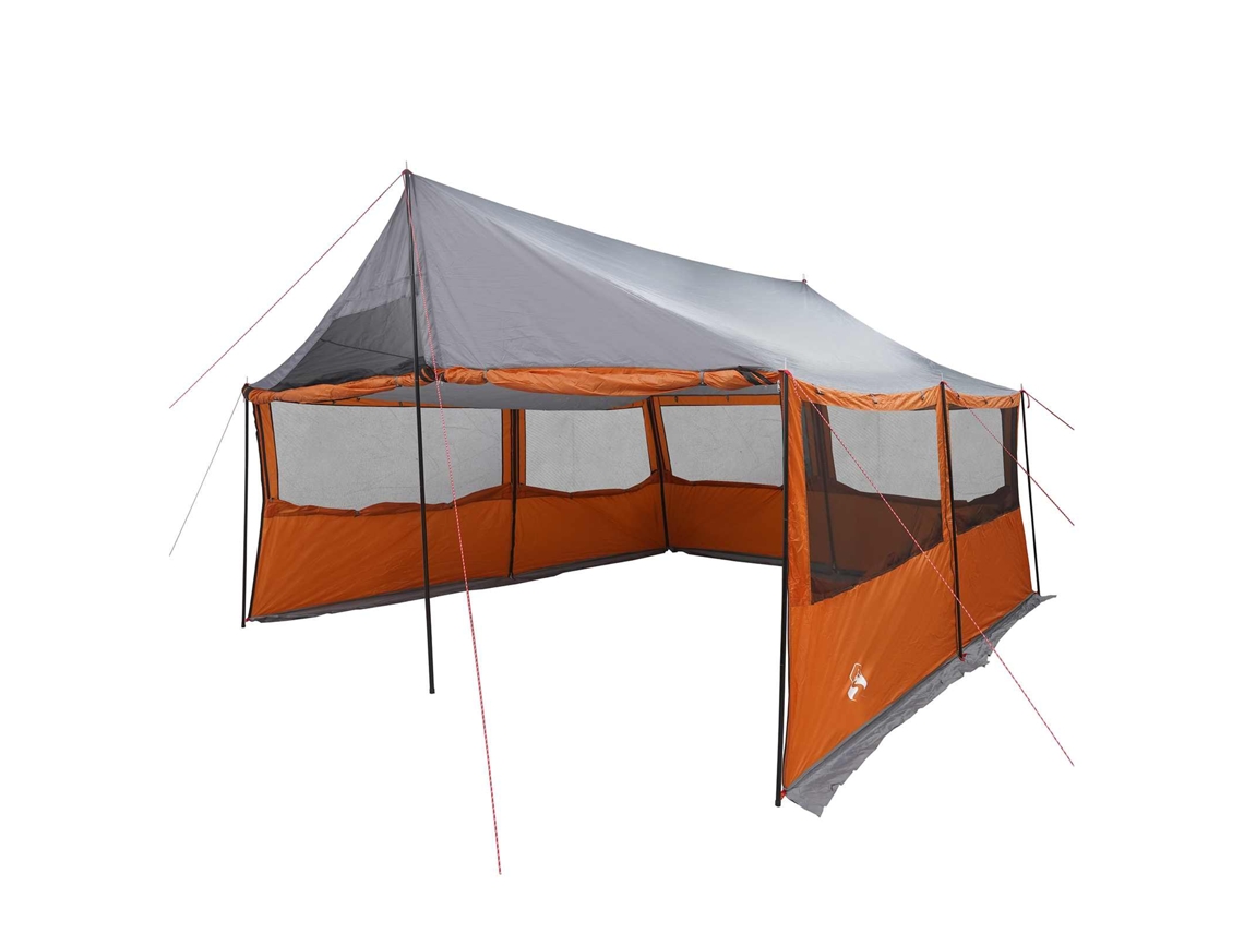 Conjunto 1.0 Abrigo De Camping Vidaxl Cinzento Poliéster (450 X 400 X 265 Cm)