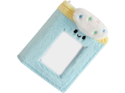 Yardwe Album Photo Peluche Bleu À Pochettes Pvc Para Proteção De Cartões Cartões, Álbum Criativo Substituível