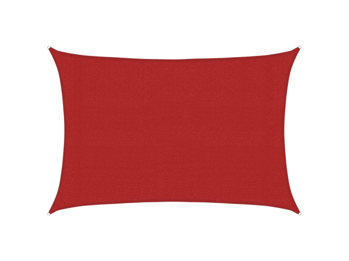 Toldo vela VIDAXL Red (3x4 m)